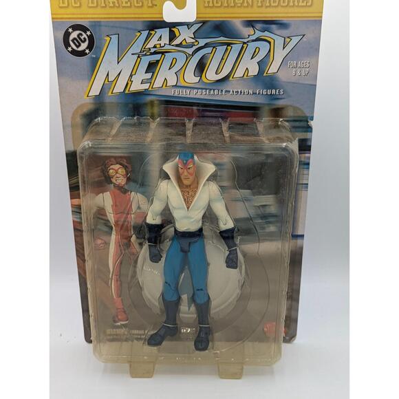 Vintage DC Direct Max Mercury Action FIgure New on Cardboard - Picture 1 of 8
